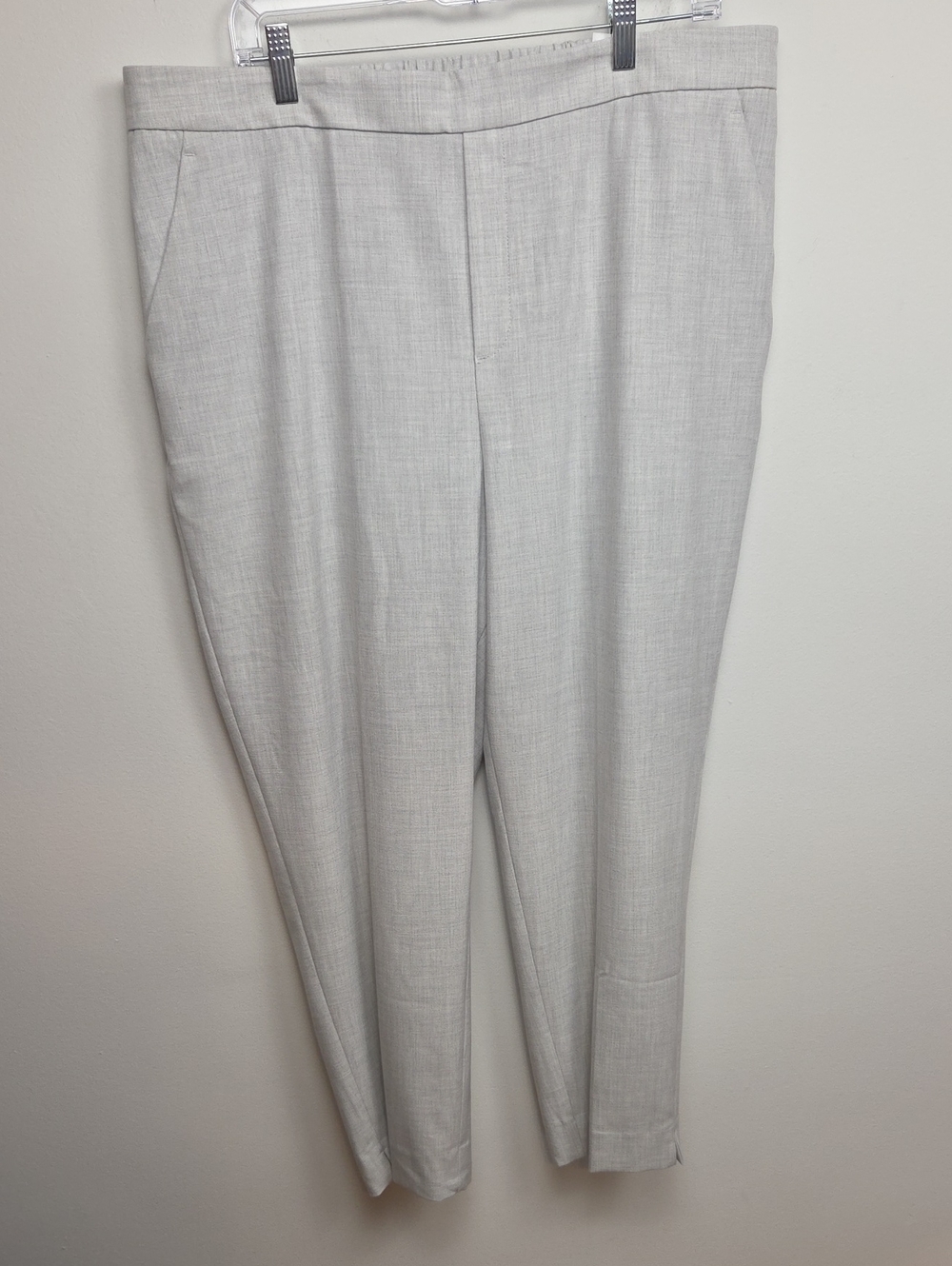 Banana Republic Hayden Pant Light Gray Women's Classic Stretchy Dress Pants - 18